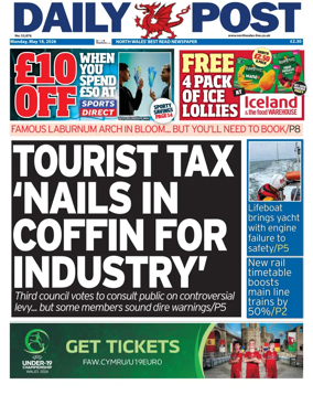 Cover of Daily Post (North Wales)