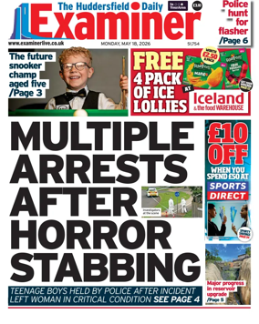 Cover of Huddersfield Daily Examiner