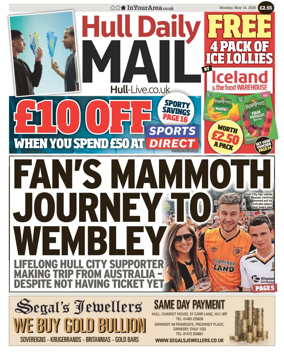 Cover of Hull Daily Mail
