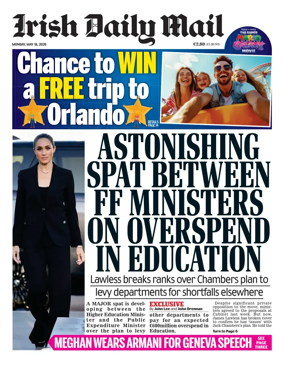 Cover of Irish Daily Mail