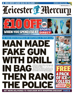 Cover of Leicester Mercury