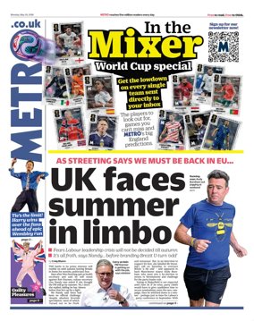 Cover of Metro (UK)