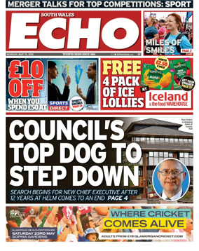 Cover of South Wales Echo