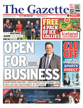 Cover of Teesside Evening Gazette