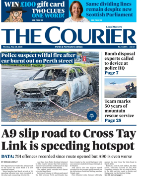 Cover of The Courier & Advertiser (Perth and Perthshire Edition)