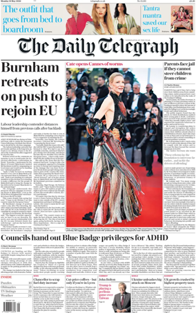 Cover of The Daily Telegraph