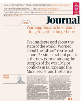 Cover of The Guardian e-paper Journal