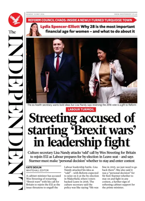 Cover of The Independent