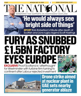 Cover of The National (Scotland)