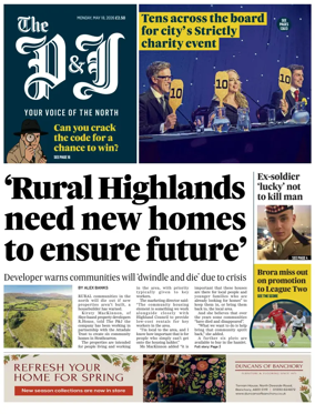 Cover of The Press and Journal (Inverness Highlands and Islands)