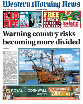 Cover of Western Morning News