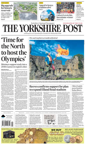 Cover of Yorkshire Post