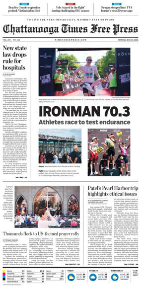 Cover of Chattanooga Times Free Press