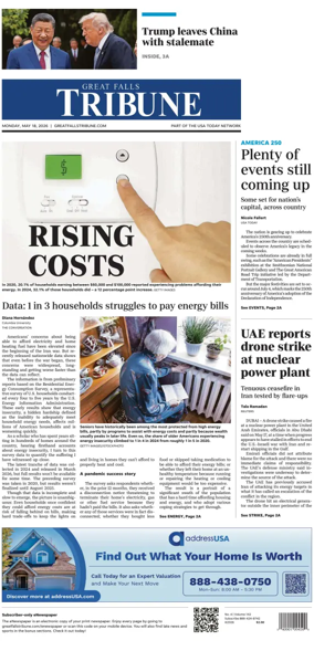 Cover of Great Falls Tribune