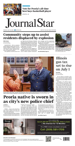 Cover of Journal Star (Peoria)