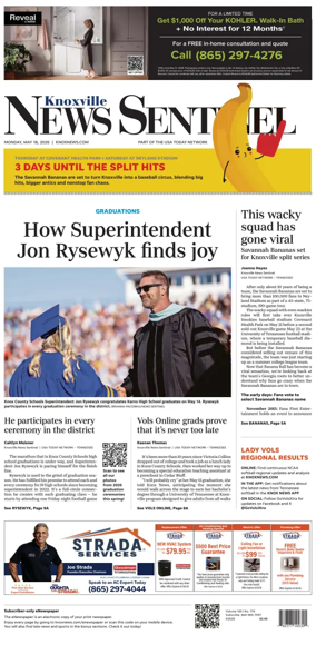 Cover of Knoxville News Sentinel