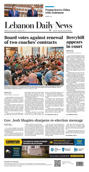 Cover of Lebanon Daily News