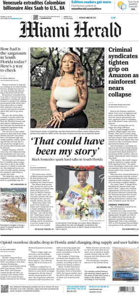 Cover of Miami Herald