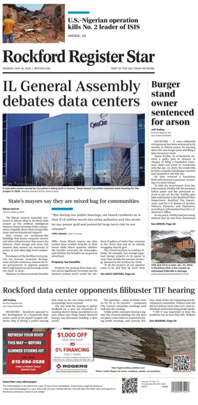 Cover of Rockford Register Star