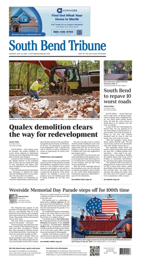 Cover of South Bend Tribune