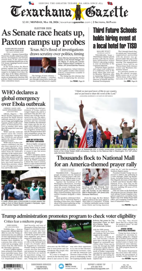 Cover of Texarkana Gazette