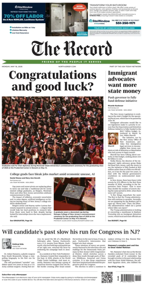 Cover of The Bergen Record