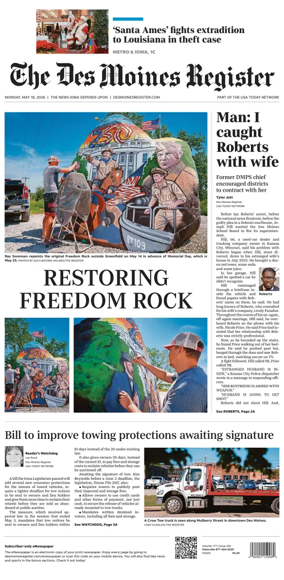 Cover of The Des Moines Register