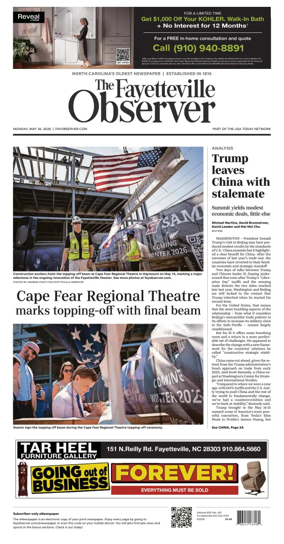 Cover of The Fayetteville Observer