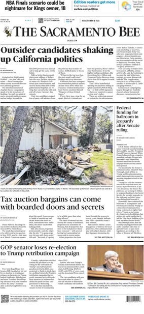 Cover of The Sacramento Bee