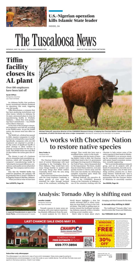 Cover of The Tuscaloosa News