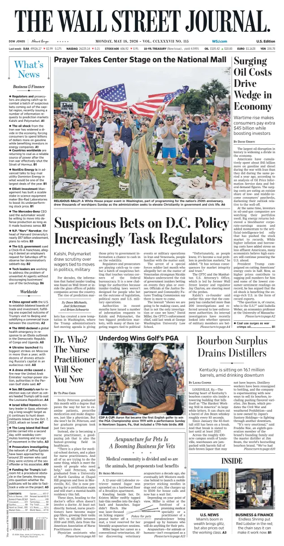 Cover of The Wall Street Journal