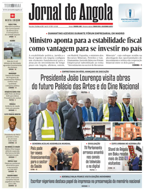 Cover of Jornal de Angola