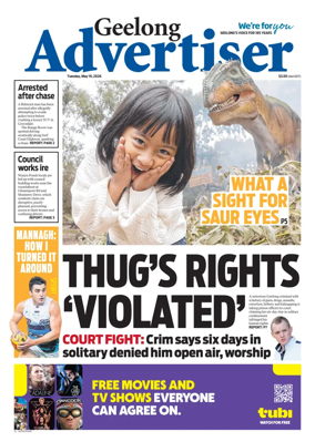 Cover of Geelong Advertiser
