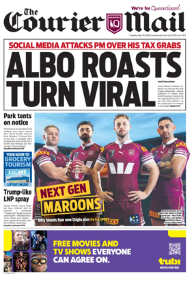 Cover of The Courier-Mail