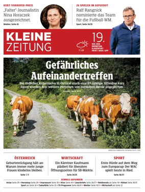 Cover of Kleine Zeitung Kaernten