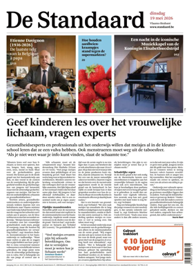 Cover of De Standaard