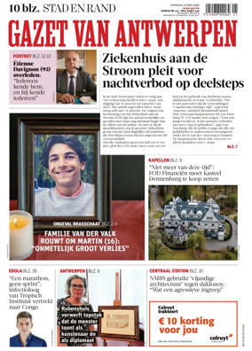Cover of Gazet van Antwerpen Stad en Rand