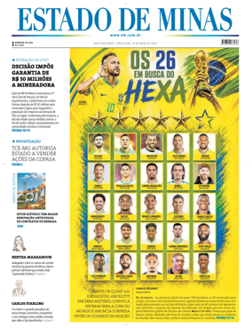 Cover of Estado de Minas (Brazil)