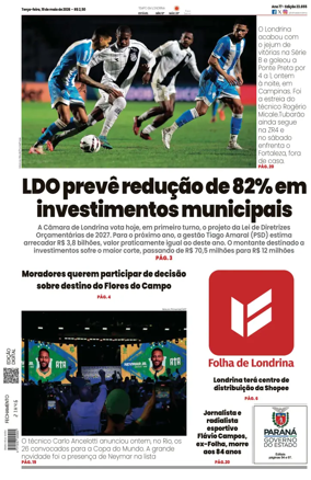 Cover of Folha de Londrina