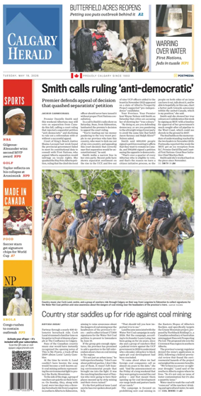 Cover of Calgary Herald