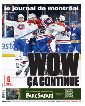 Cover of Le Journal de Montreal
