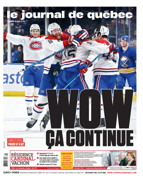 Cover of Le Journal de Quebec