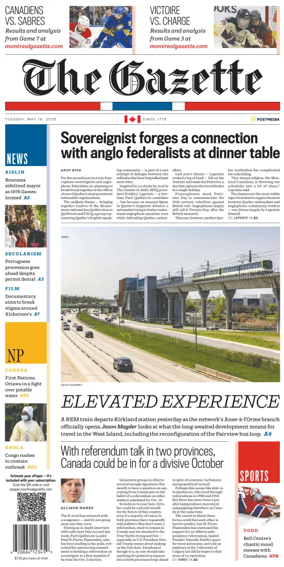 Cover of Montreal Gazette