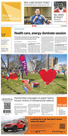 Cover of Regina Leader-Post