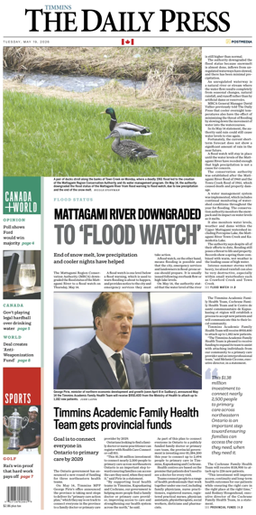 Cover of The Daily Press (Timmins)