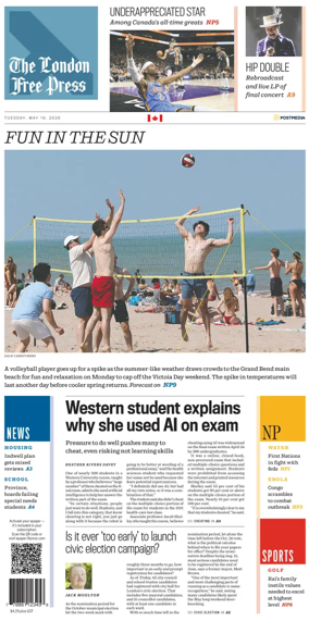 Cover of The London Free Press