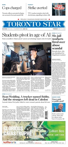 Cover of Toronto Star
