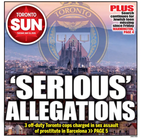 Cover of Toronto Sun