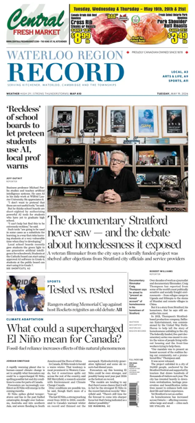 Cover of Waterloo Region Record