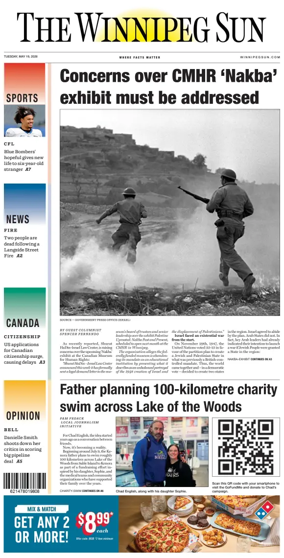 Cover of Winnipeg Sun